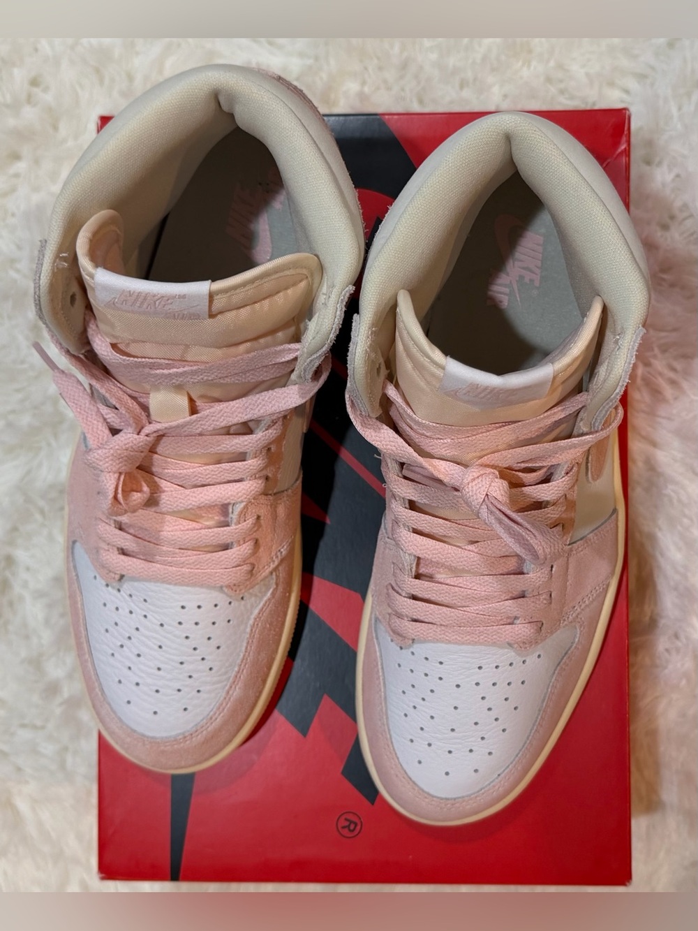 Women’s Jordan 1 Retro High OG Washed Pink - Size 11 - FD2596-600 - Picture 6 of 13